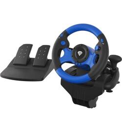 Genesis Seaborg 350 Zwart/Blauw Racestuur - PC, PS4, PS3, Xbox One, Xbox 360