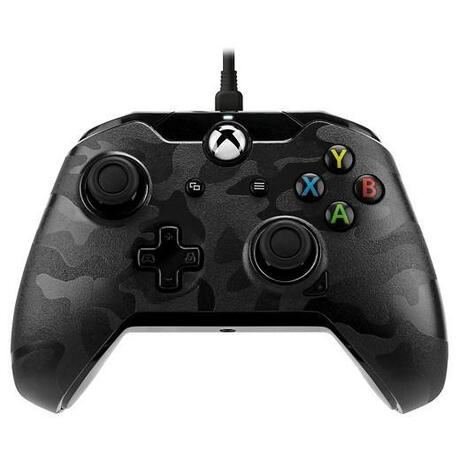 Xbox One Controller Wired - Zwart Camo - PDP