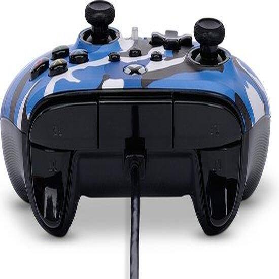 Blue camo wired sale xbox one controller
